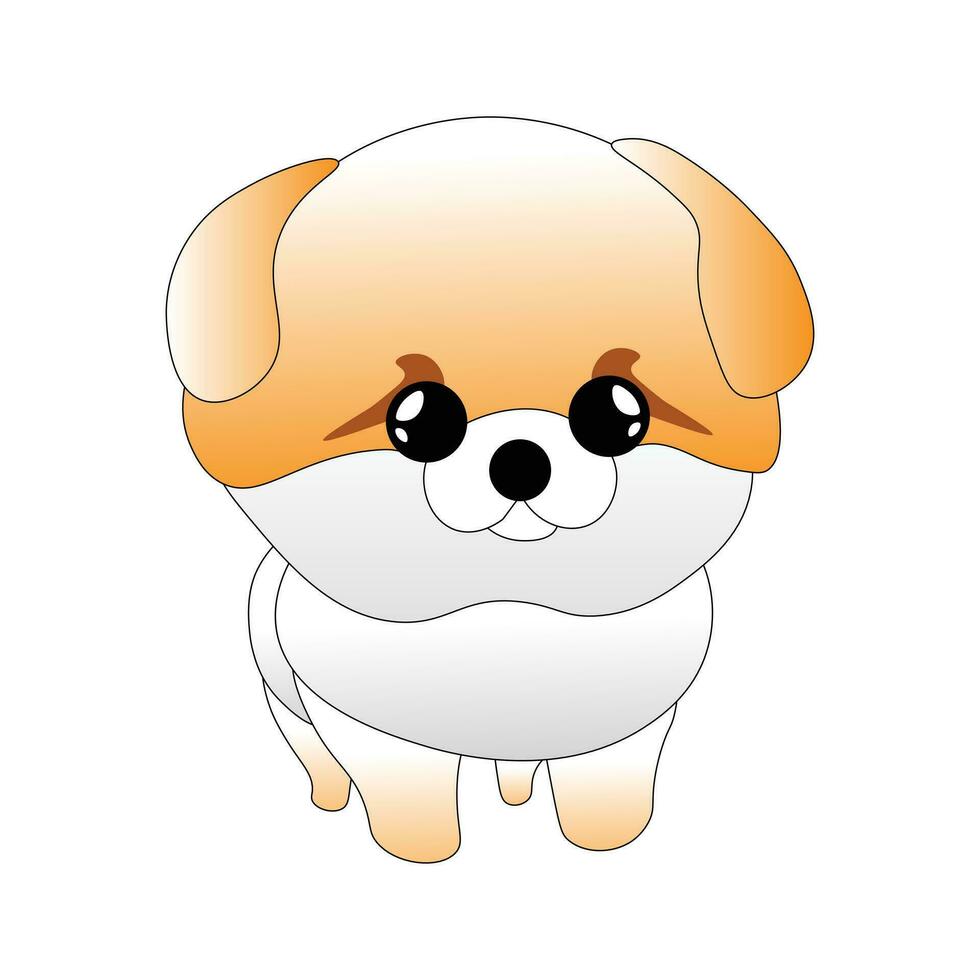 Cute Little Puppy vector