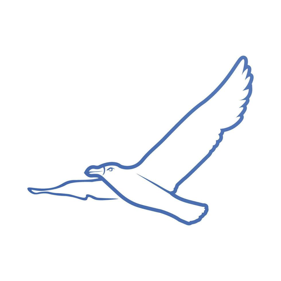pájaro volador ilustración aislado en blanco antecedentes vector
