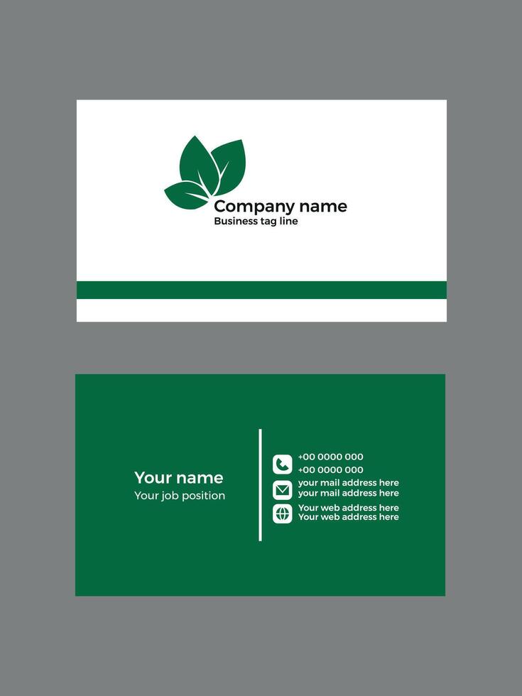 business card template vector