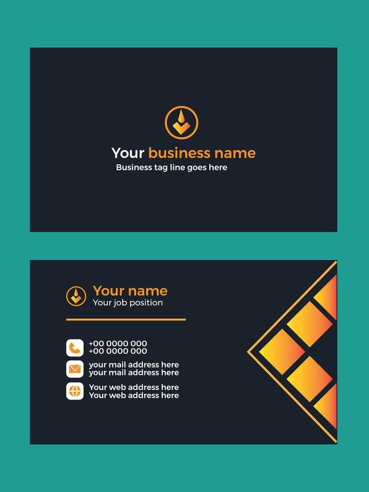 business card template vector