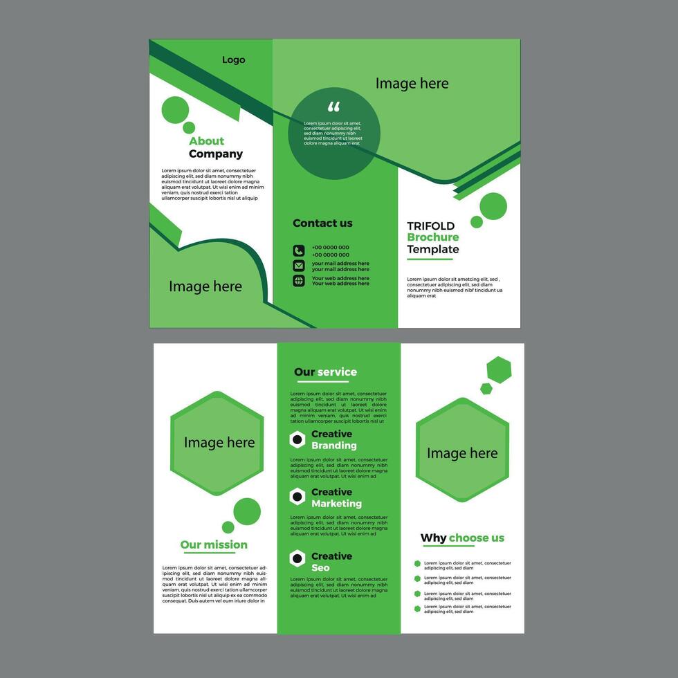 Flyer template design vector