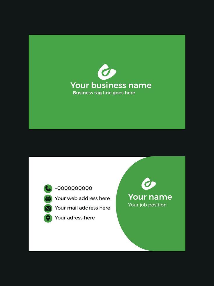 business card template vector