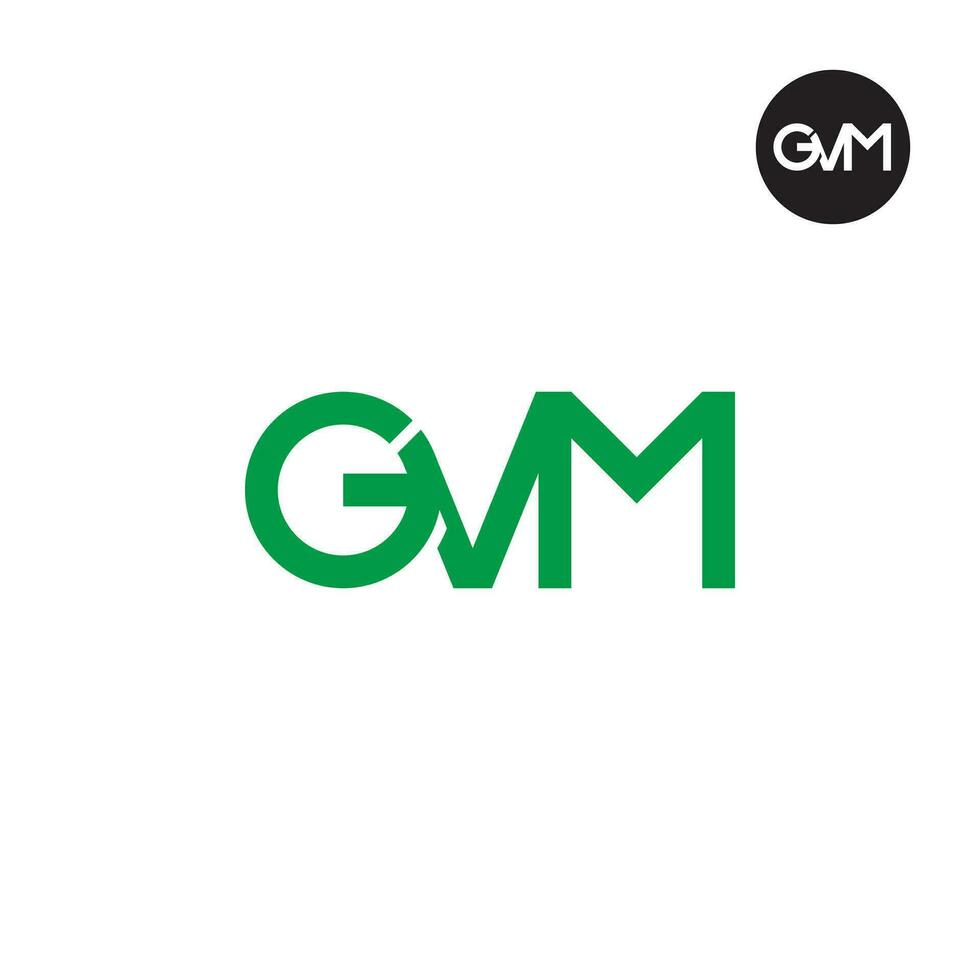 Letter GVM Monogram Logo Design vector