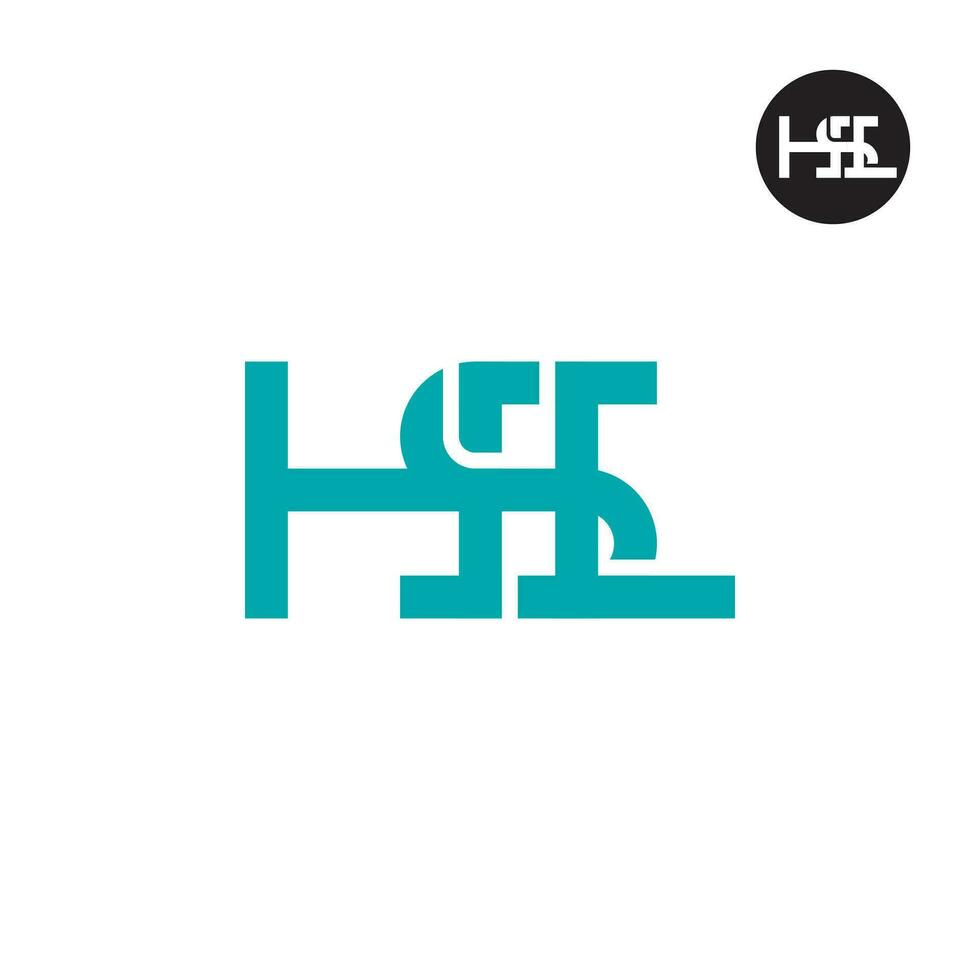 Letter HSL Monogram Logo Design vector