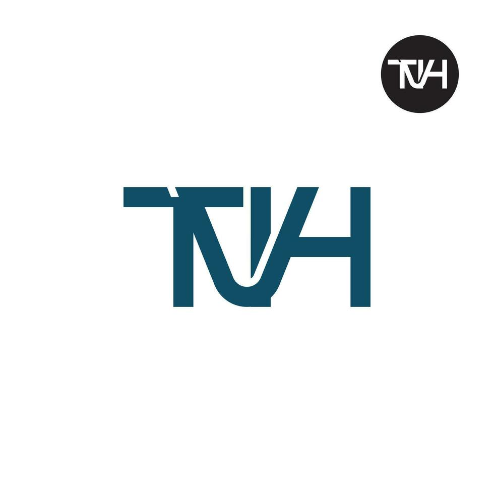 Letter TVH Monogram Logo Design vector