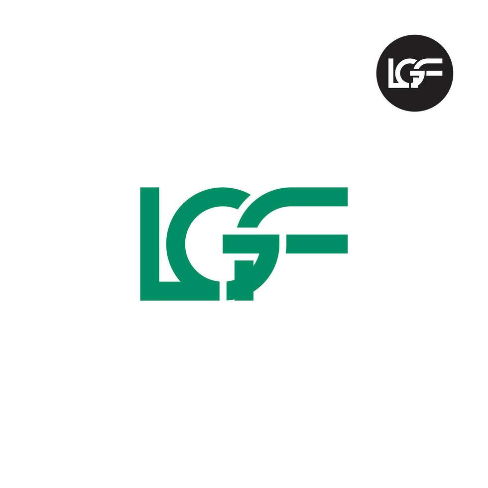 Letter LGF Monogram Logo Design vector