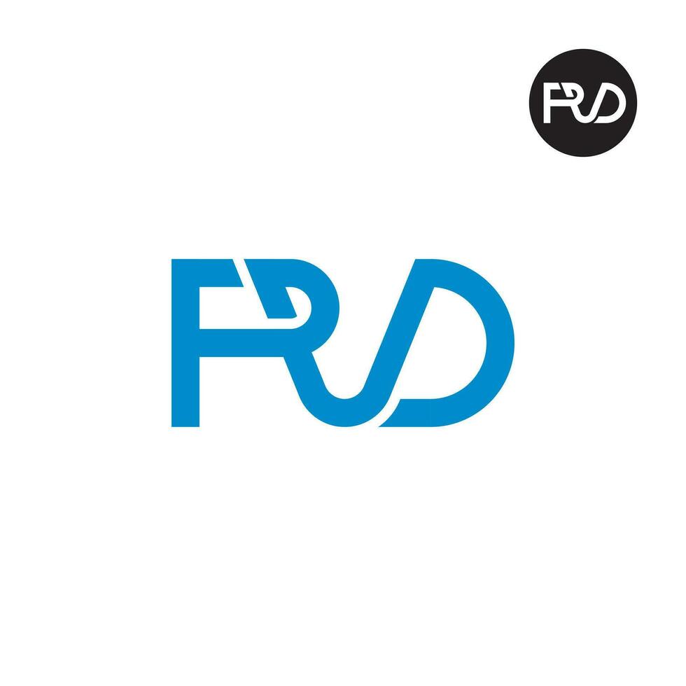 Letter PVD Monogram Logo Design vector