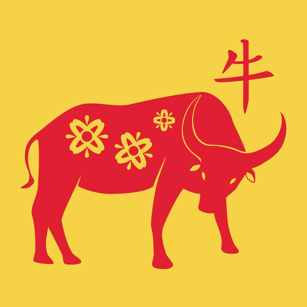 Ox Chinese Zodiac vector