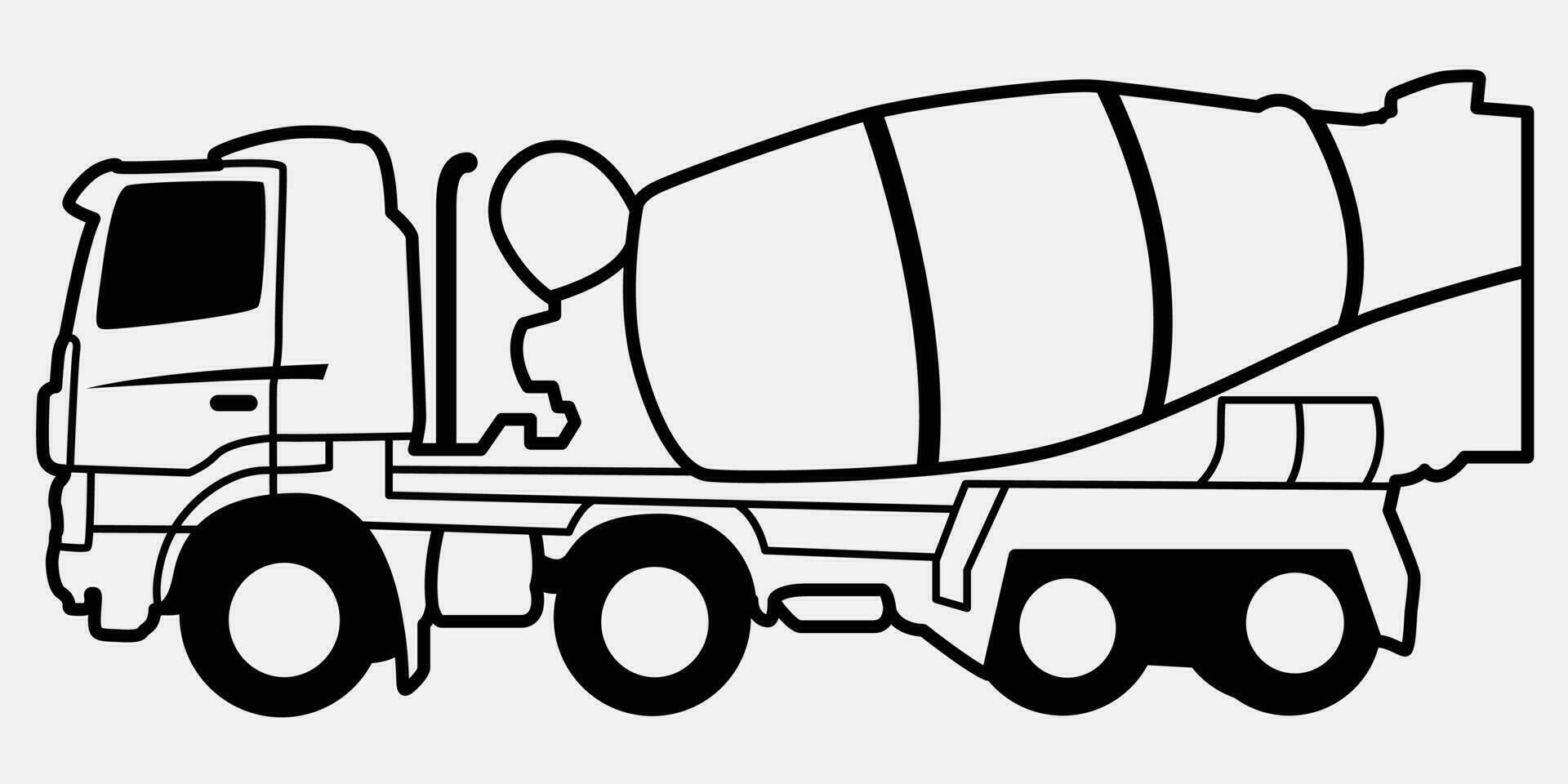 construction vehicles Silhouette Set vector