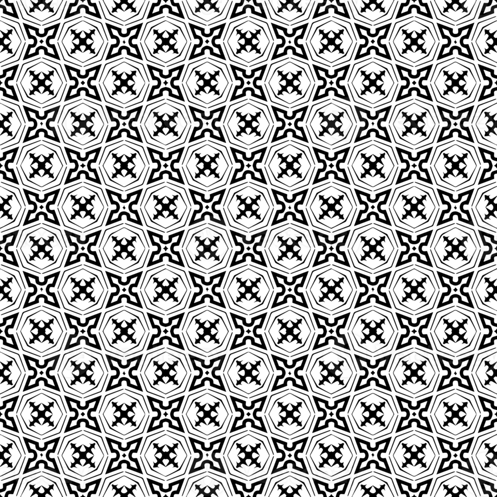 Black seamless abstract pattern. Overlay for background and backdrop. Ornamental design. PNG graphic illustration with transparent background.