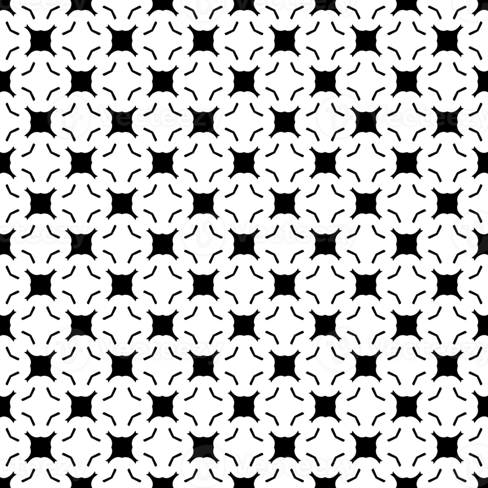 Black seamless abstract pattern. Overlay for background and backdrop. Ornamental design. PNG graphic illustration with transparent background.