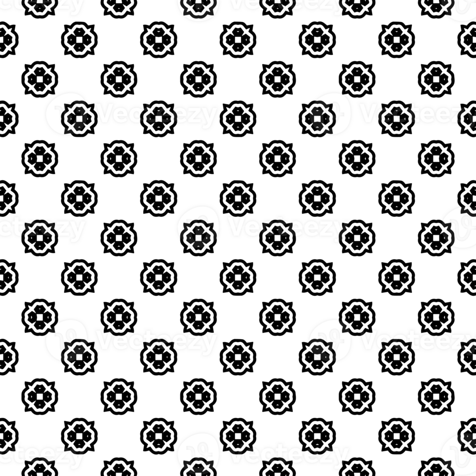 Black seamless abstract pattern. Overlay for background and backdrop. Ornamental design. PNG graphic illustration with transparent background.
