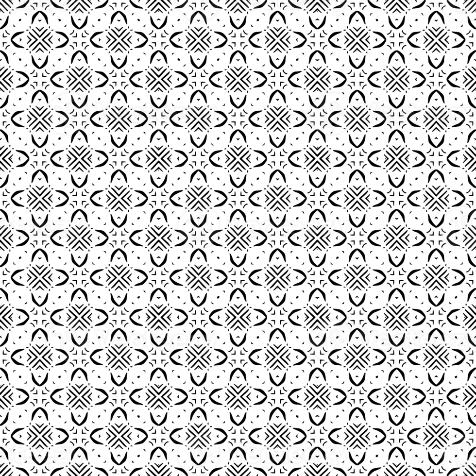 Black seamless abstract pattern. Overlay for background and backdrop. Ornamental design. PNG graphic illustration with transparent background.