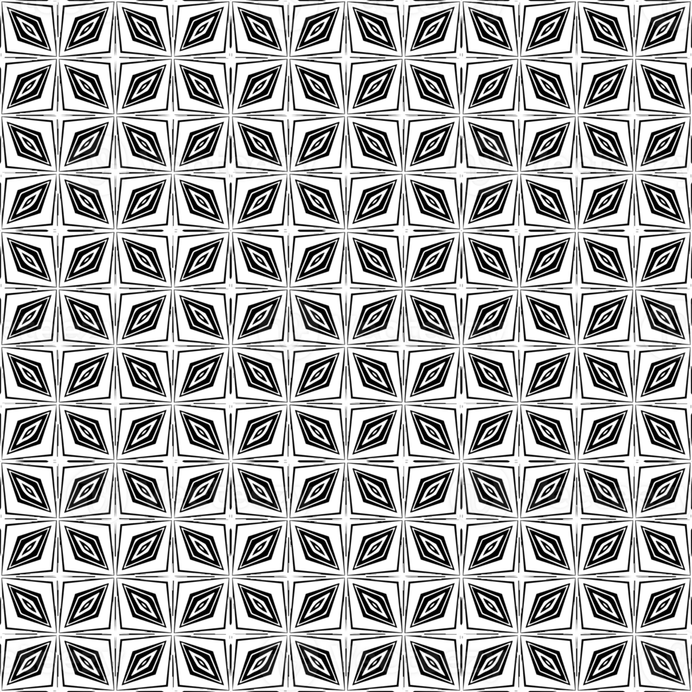 Black seamless abstract pattern. Overlay for background and backdrop. Ornamental design. PNG graphic illustration with transparent background.
