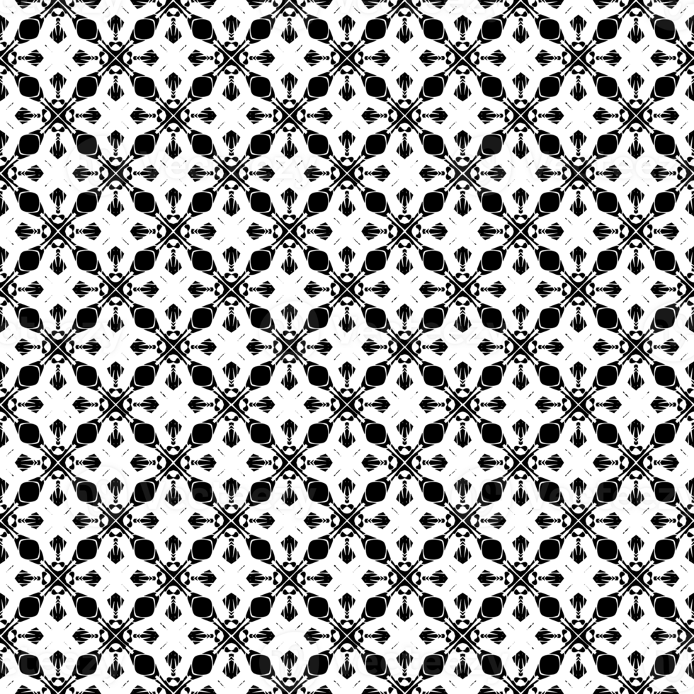 Black seamless abstract pattern. Overlay for background and backdrop. Ornamental design. PNG graphic illustration with transparent background.