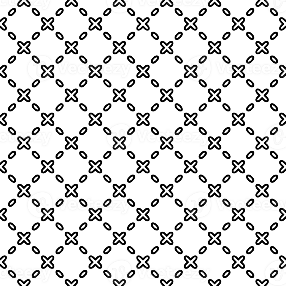 Black seamless abstract pattern. Overlay for background and backdrop. Ornamental design. PNG graphic illustration with transparent background.