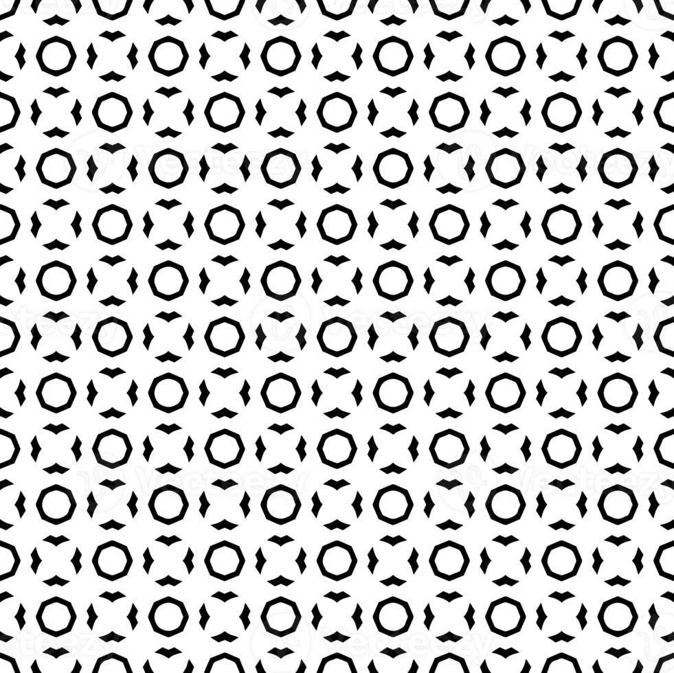 Black seamless abstract pattern. Overlay for background and backdrop. Ornamental design. PNG graphic illustration with transparent background.