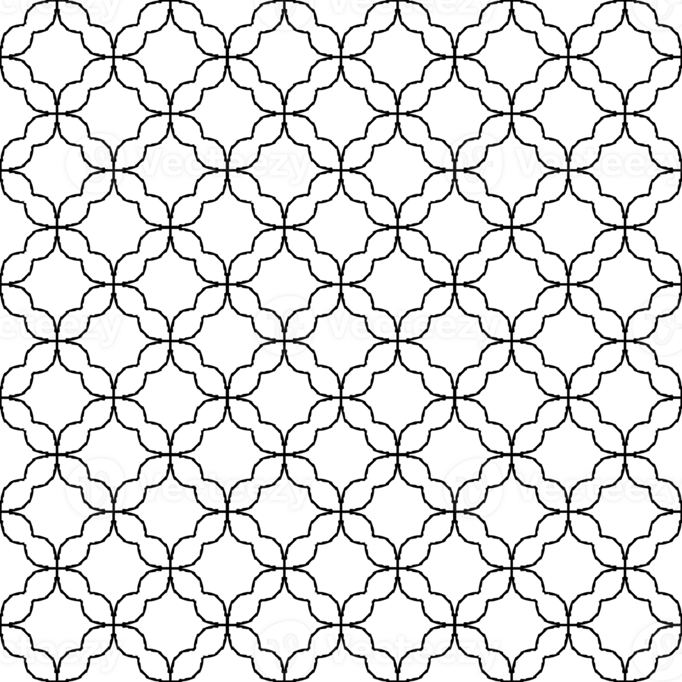 Black seamless abstract pattern. Overlay for background and backdrop. Ornamental design. PNG graphic illustration with transparent background.