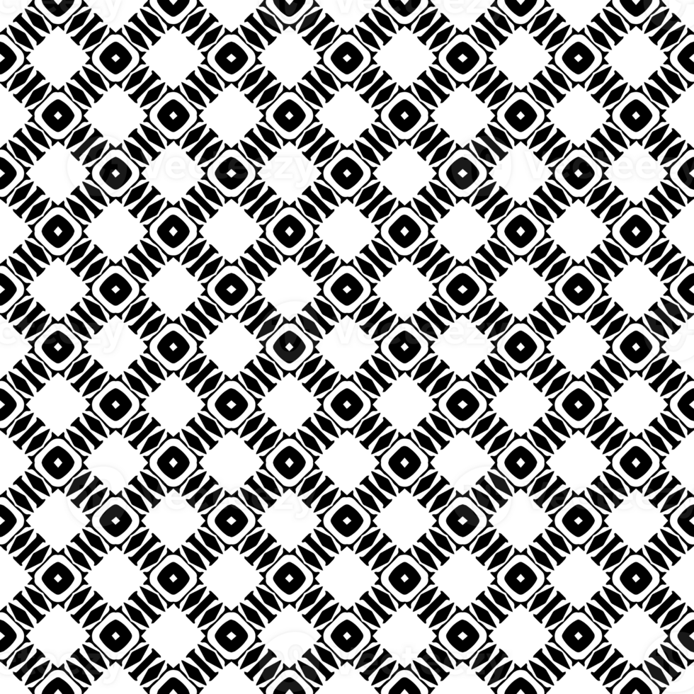 Black seamless abstract pattern. Overlay for background and backdrop. Ornamental design. PNG graphic illustration with transparent background.
