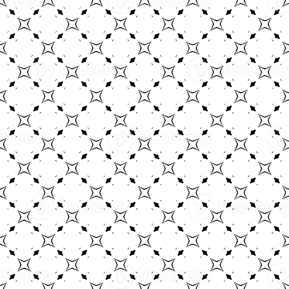 Black seamless abstract pattern. Overlay for background and backdrop. Ornamental design. PNG graphic illustration with transparent background.