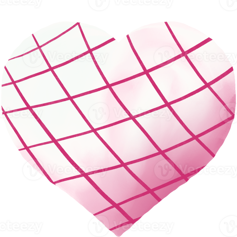 pink watercolor heart png