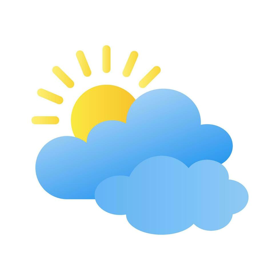 Cloud icon in gradient fill style with high vector quality suitable for ui and spring needs