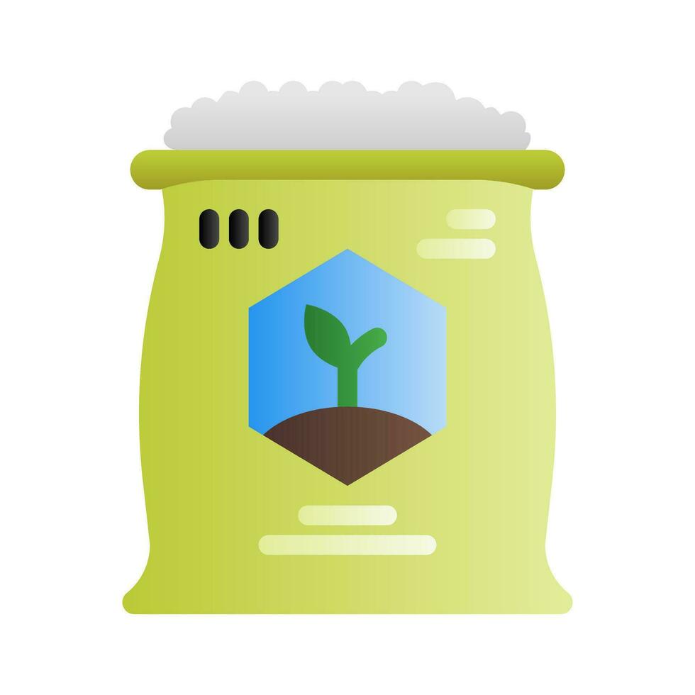 Fertilizer icon in gradient fill style with high vector quality ...