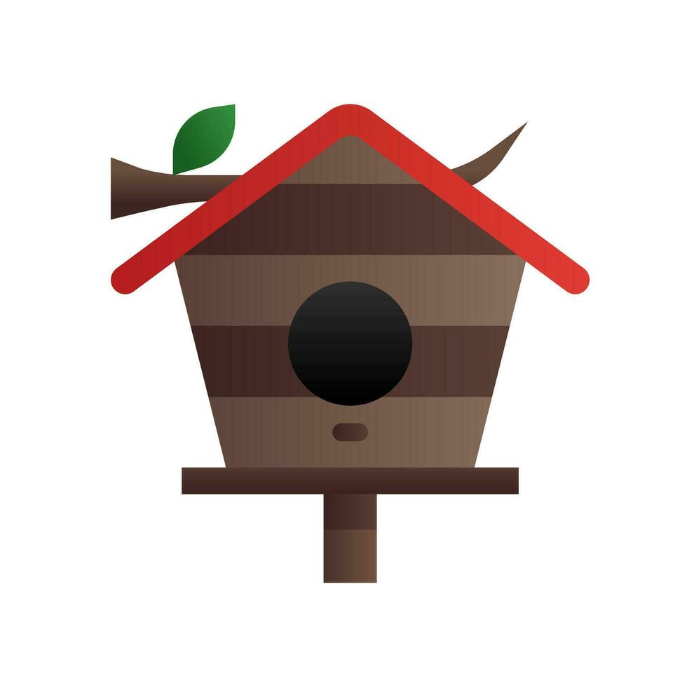 Birdhouse icon in gradient fill style with high vector quality suitable for ui and spring needs
