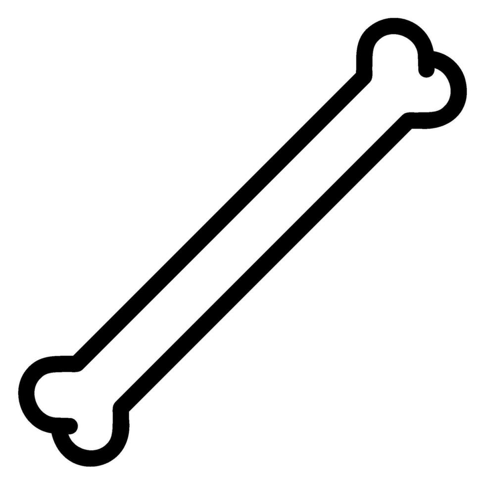 bones line icon vector