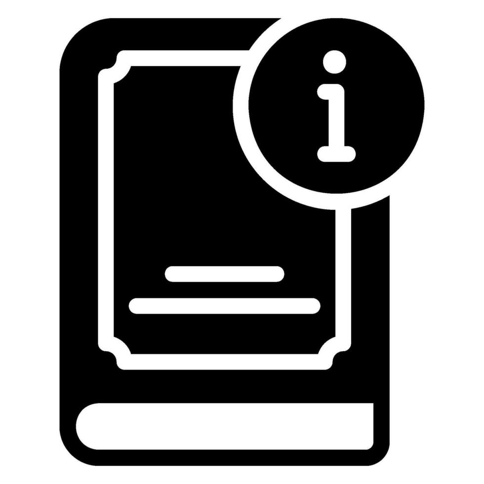 book glyph icon vector