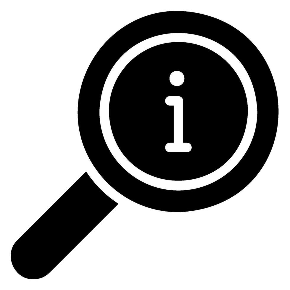 search glyph icon vector