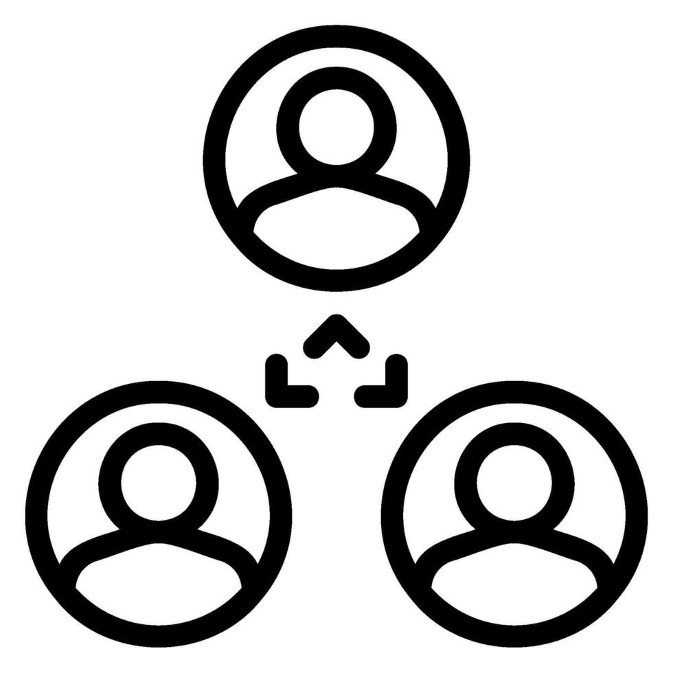 third party line icon vector