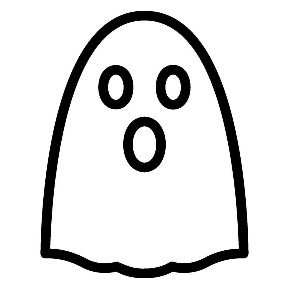 icono de línea fantasma vector