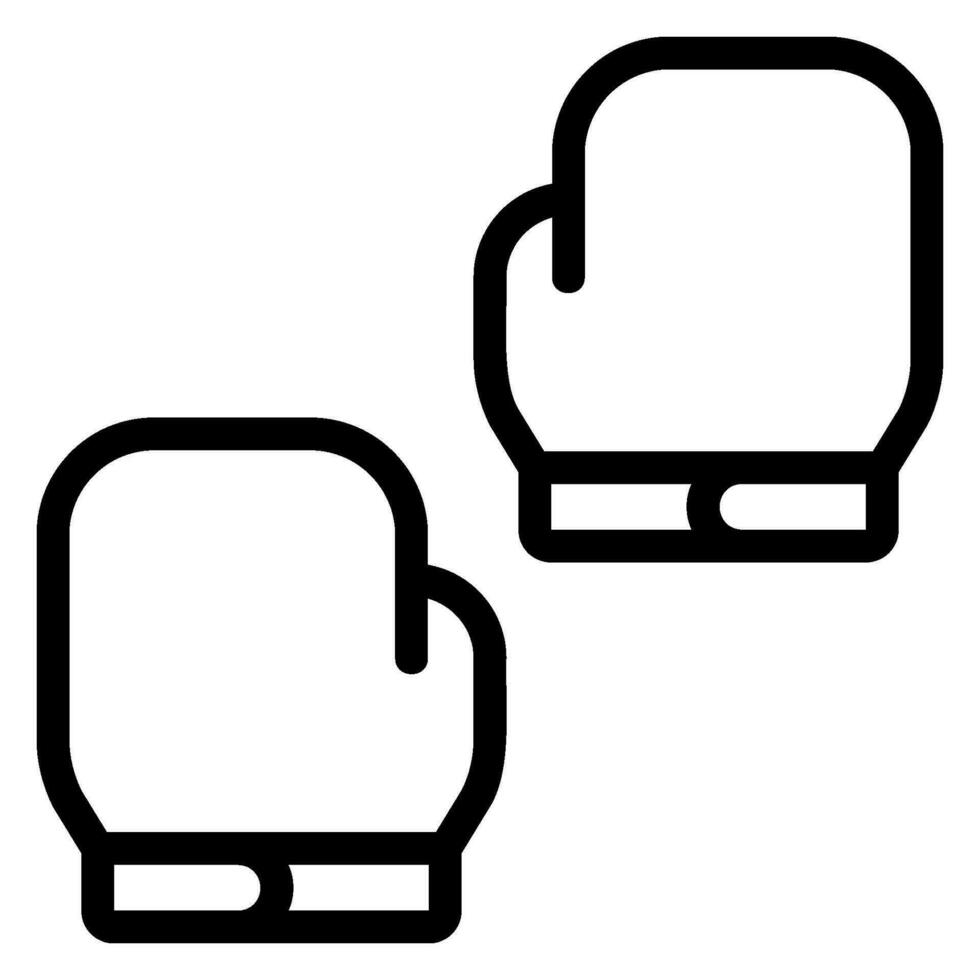 boxing line icon vector