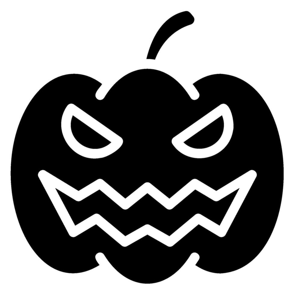 icono de glifo de calabaza vector