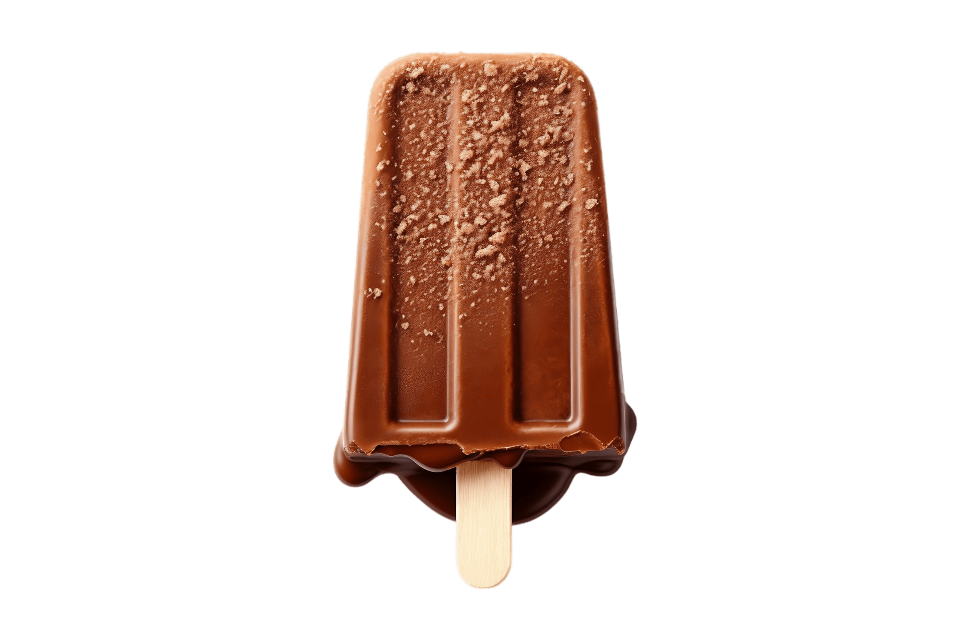 AI generated Chocolate Ice Cream with Transparent Background. AI
