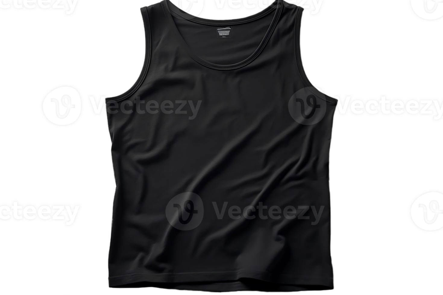 AI generated Black Tank Top with Transparent Background. AI 36290278 PNG