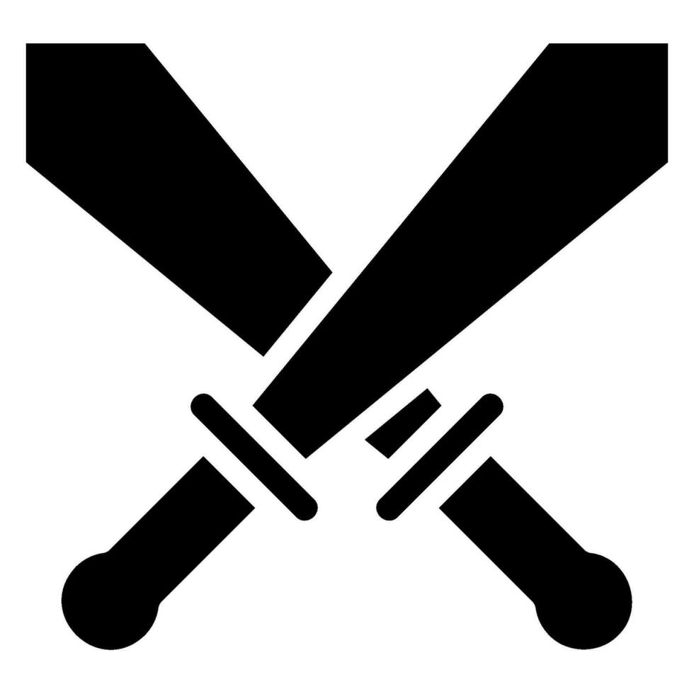 sword glyph icon vector
