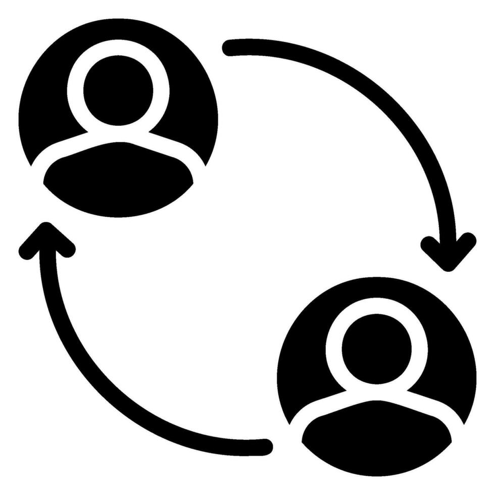 employee glyph icon vector
