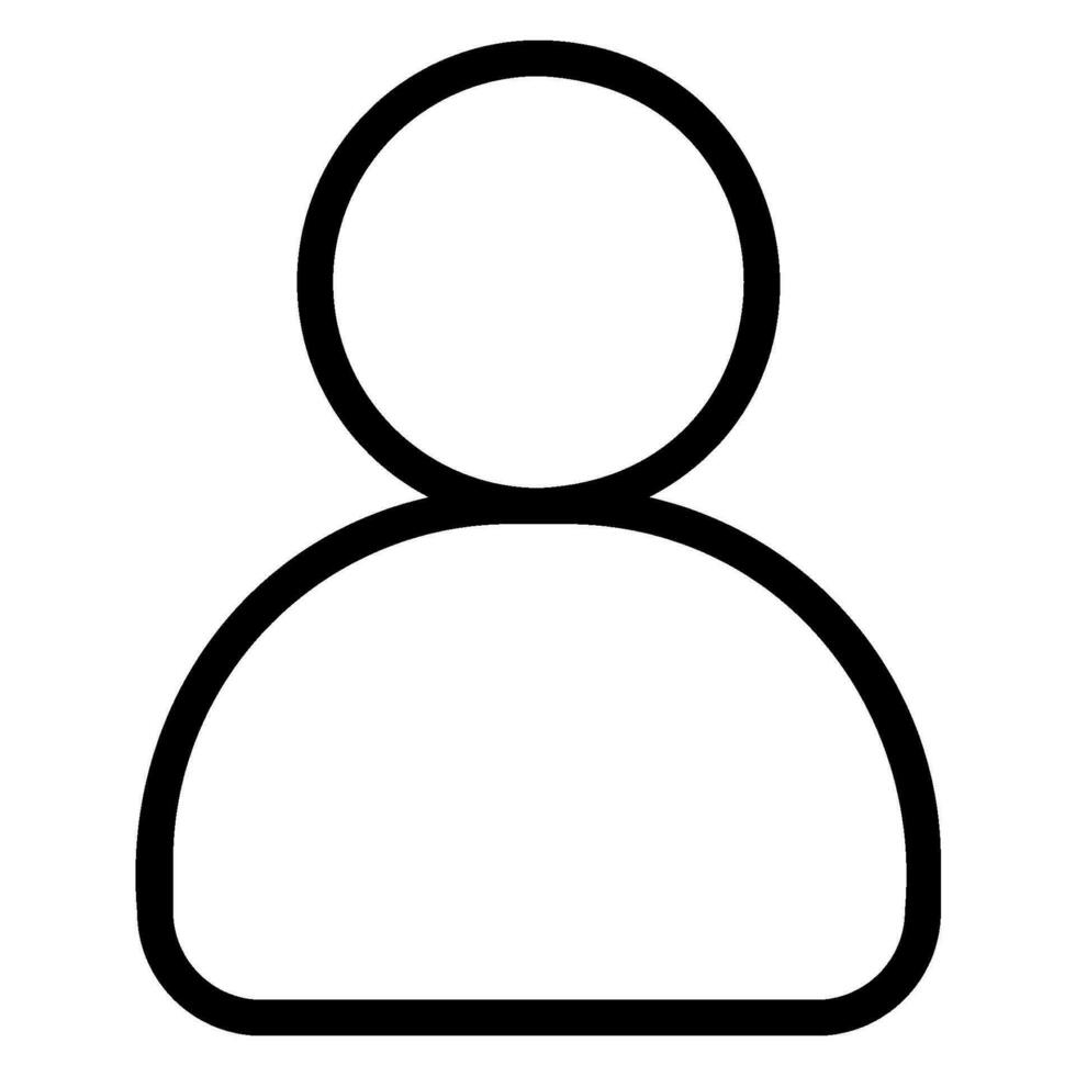 user line icon vector