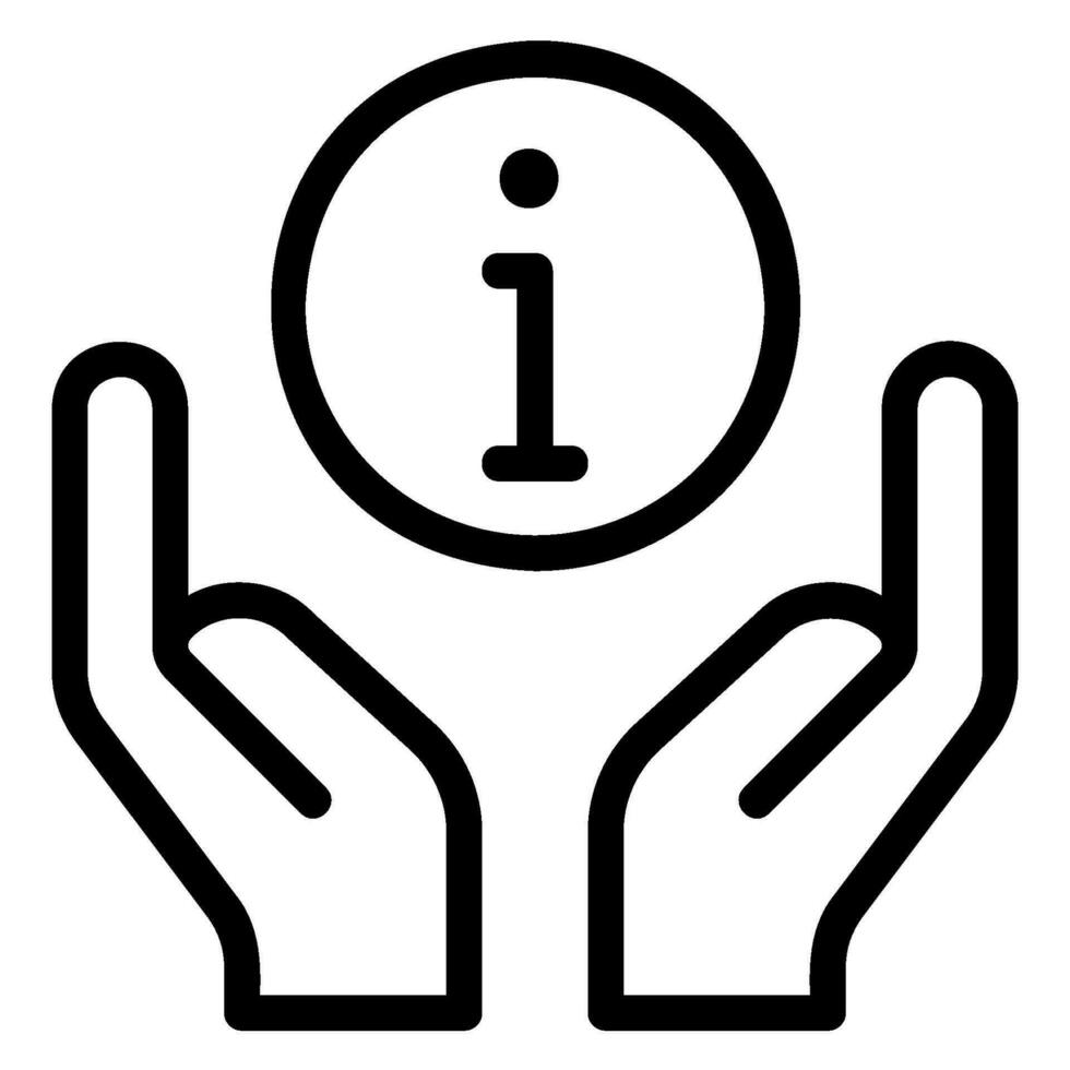 hands line icon vector