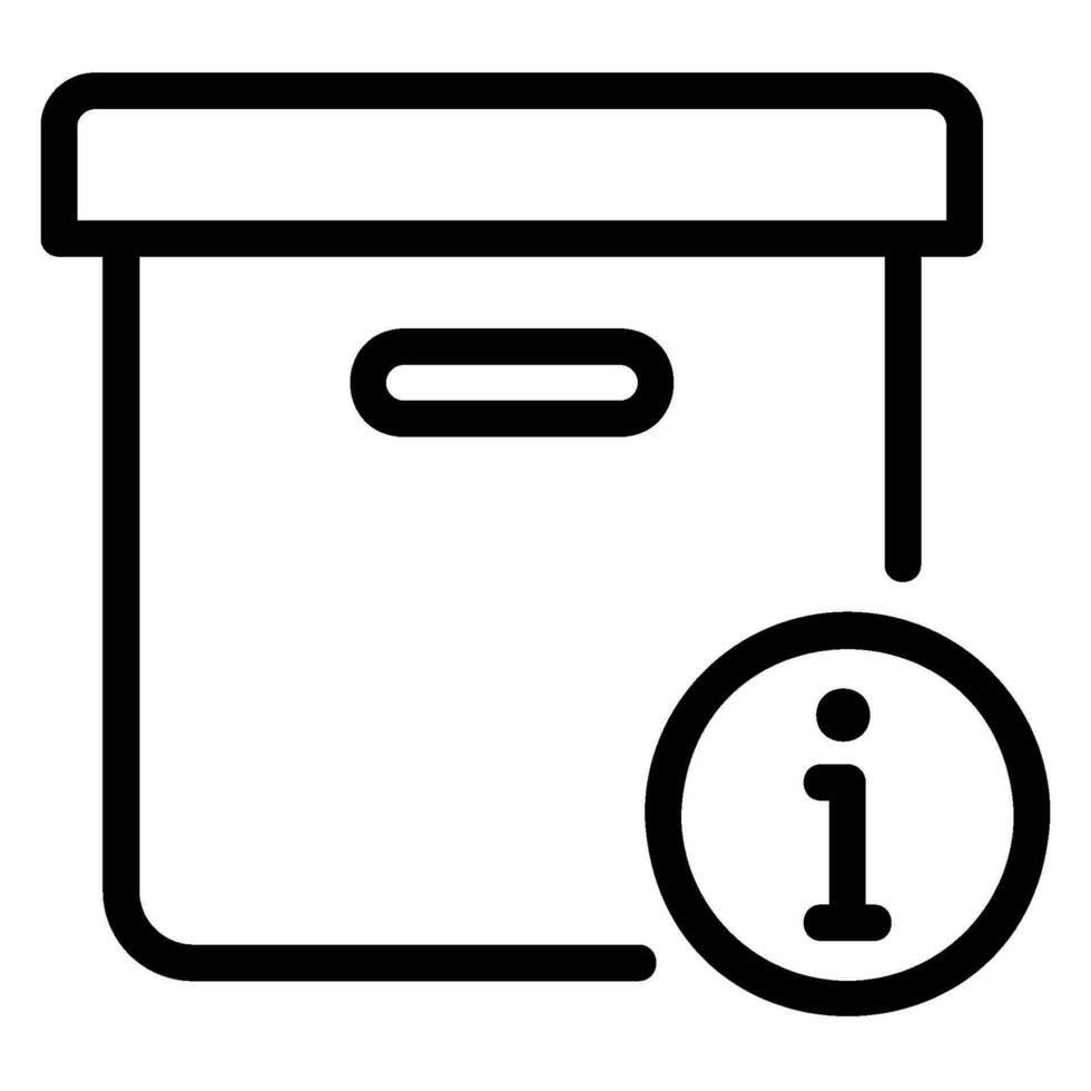 storage box line icon vector