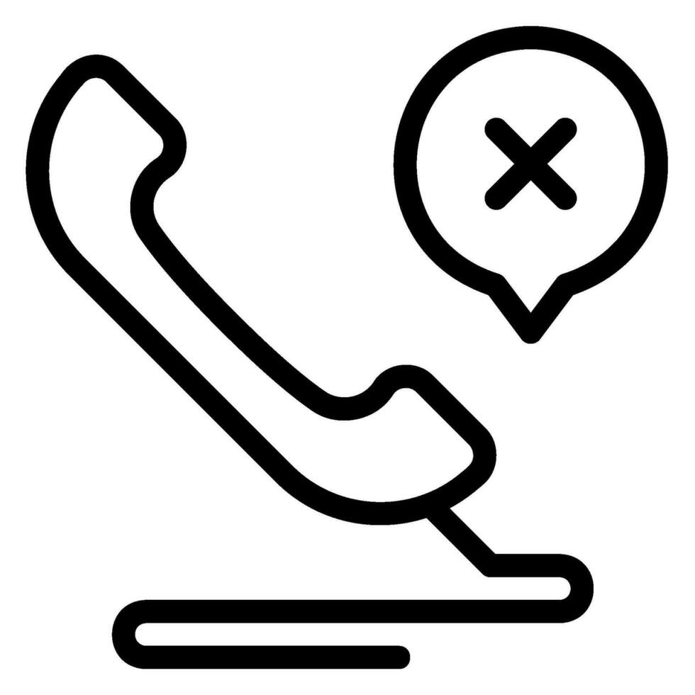 phone call line icon 36290578 Vector Art at Vecteezy