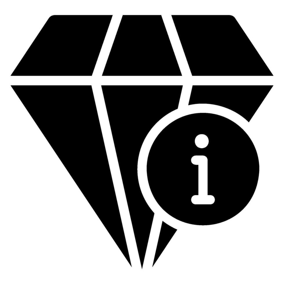 diamond glyph icon vector