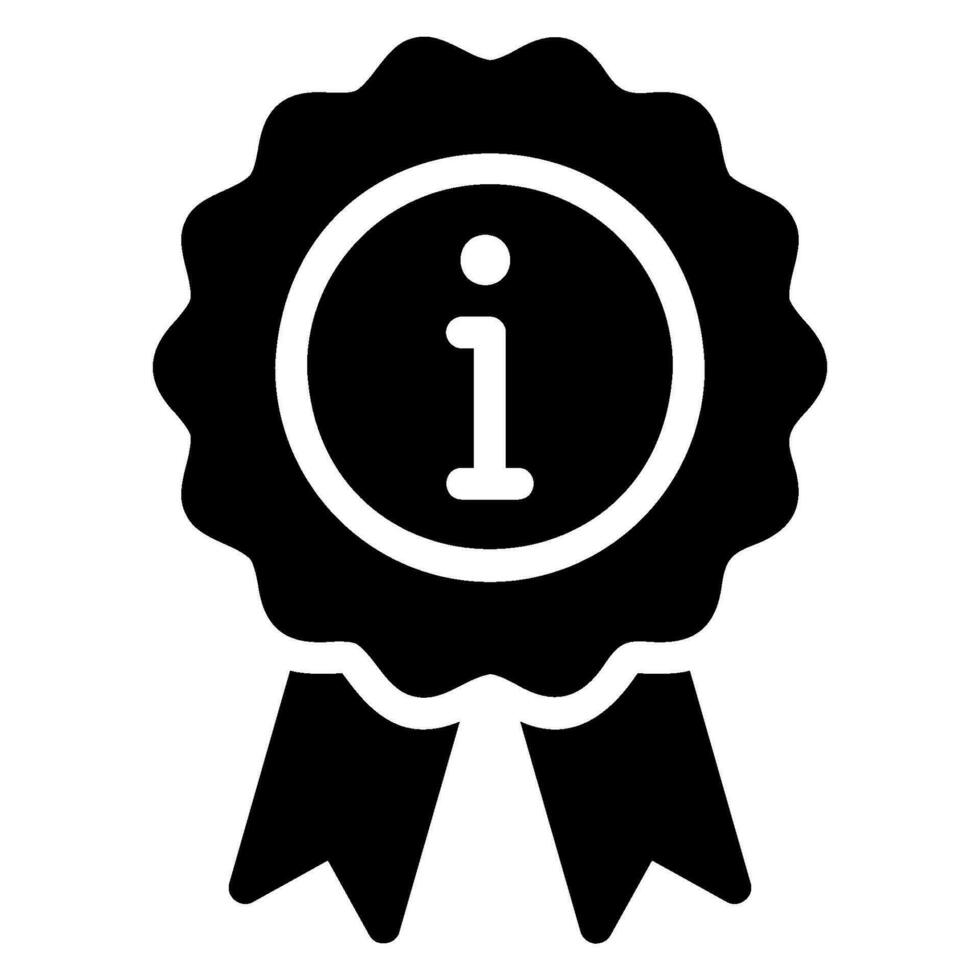 medal glyph icon vector