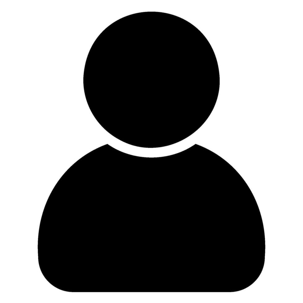 user glyph icon vector