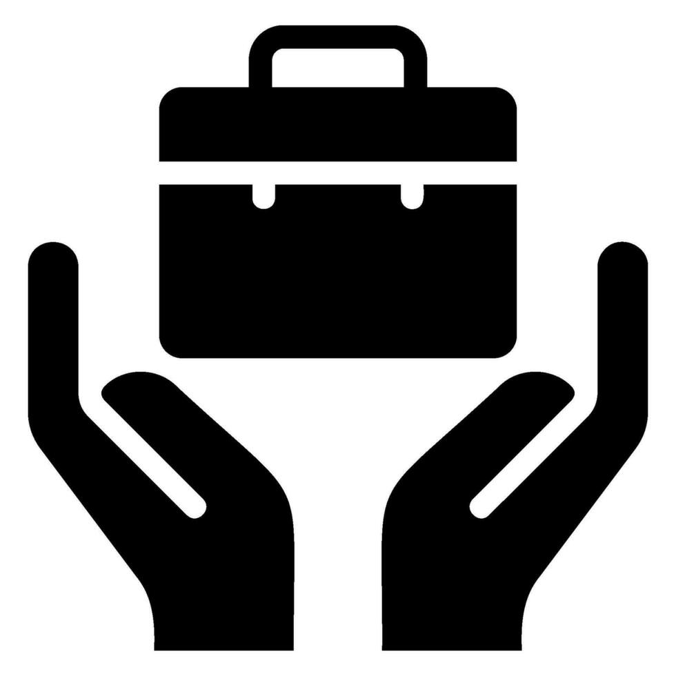 work experience glyph icon vector