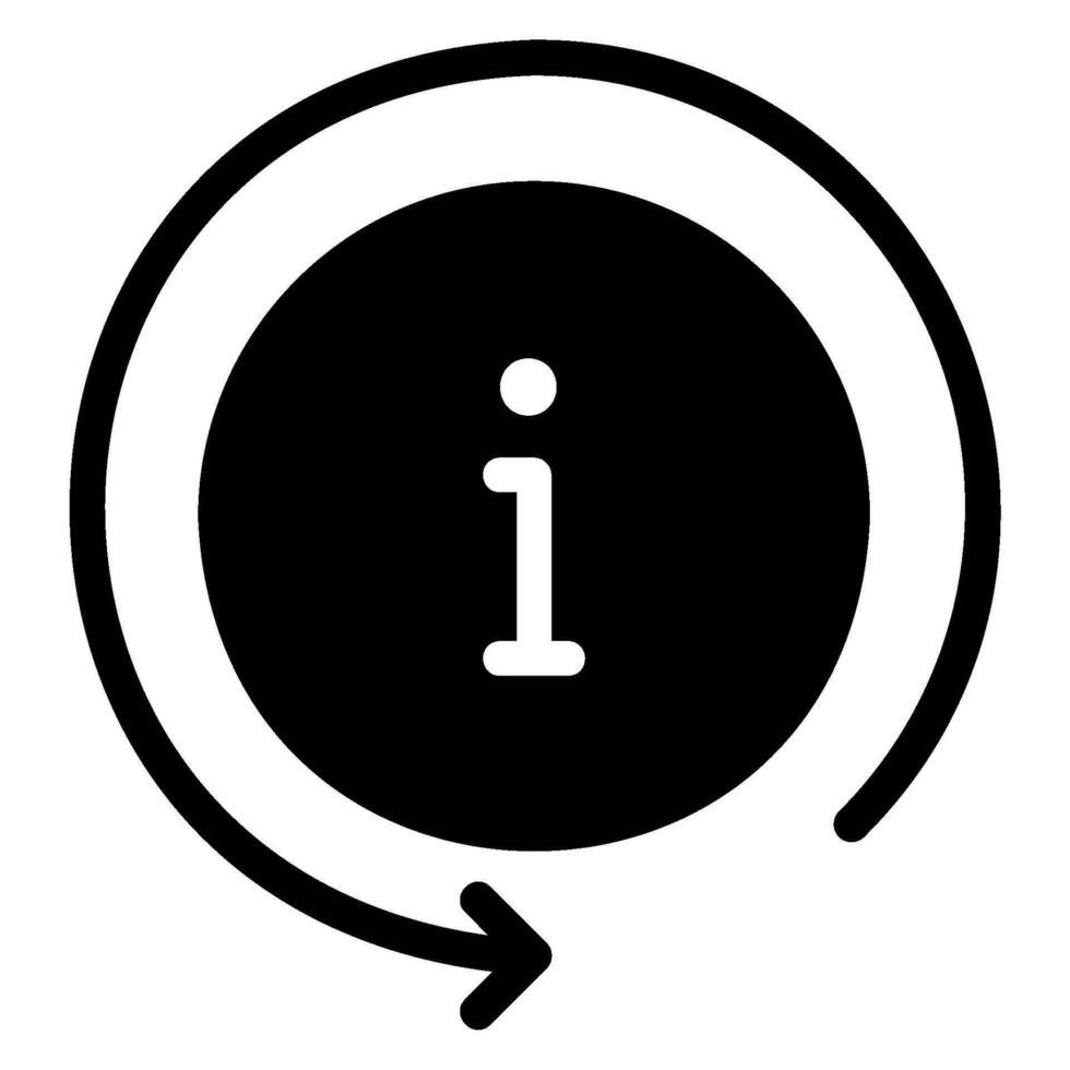 refresh glyph icon vector
