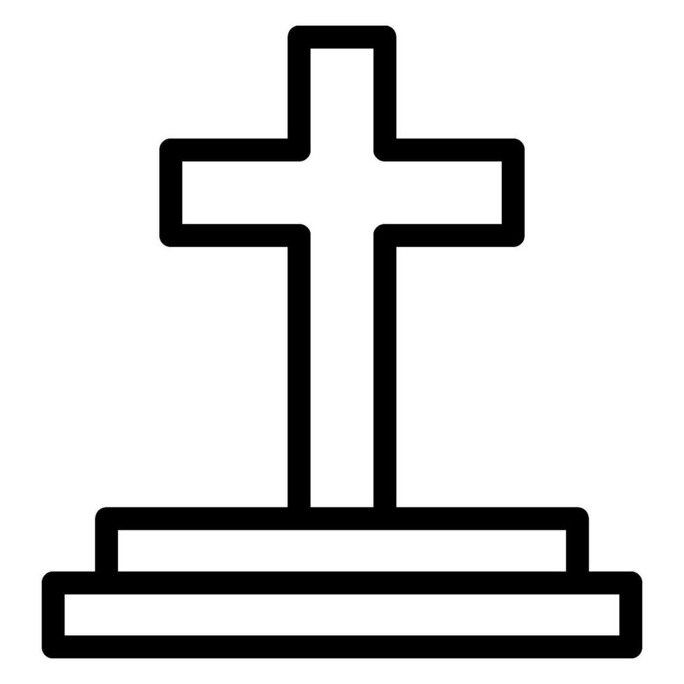 cross line icon vector