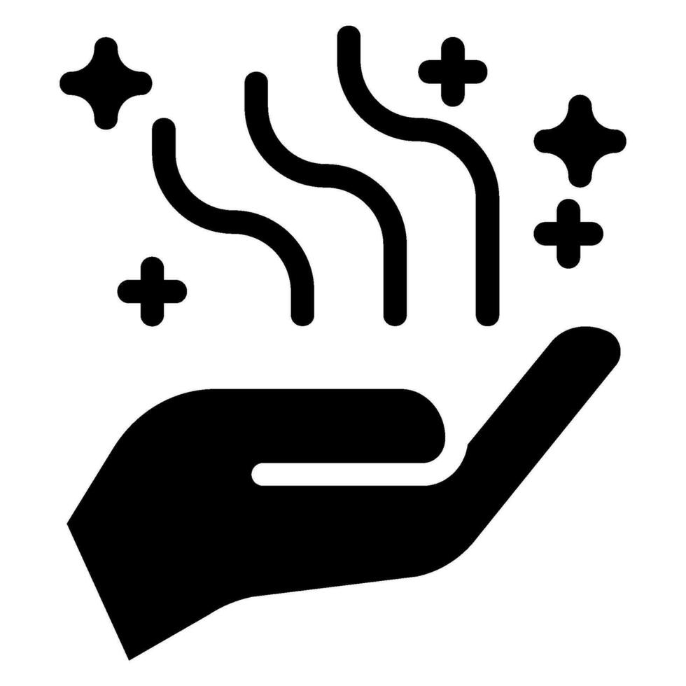 magic glyph icon vector